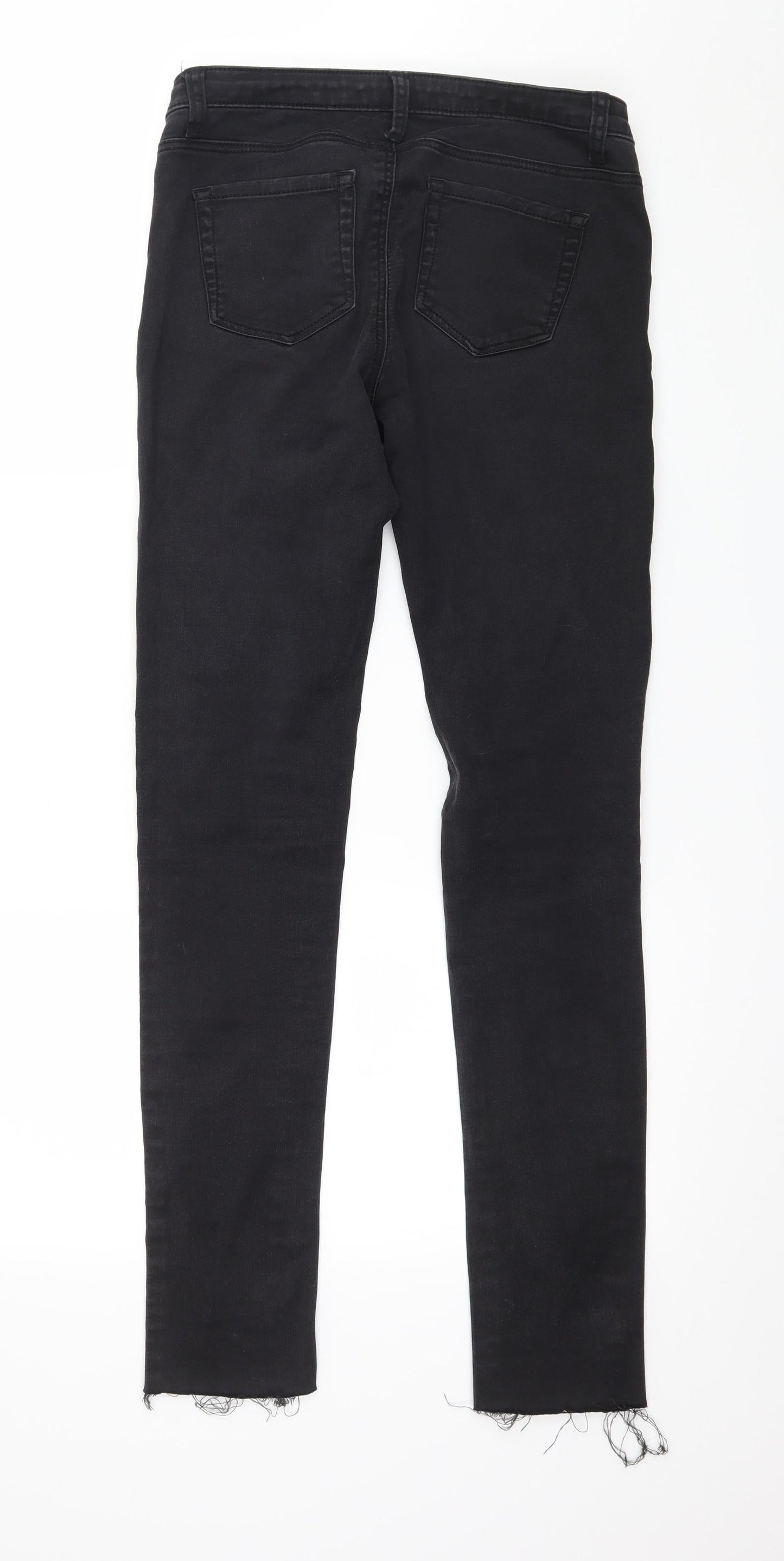 Denim & Co. Womens Black  Denim Skinny Jeans Size 8 L29 in