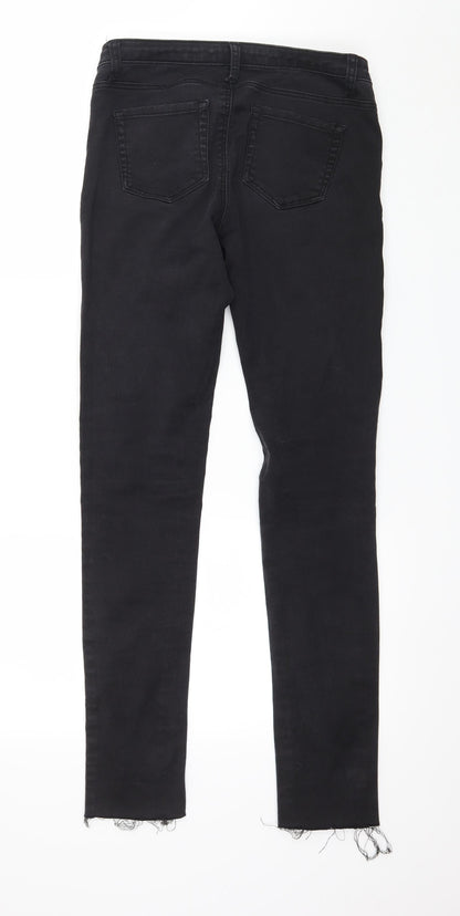 Denim & Co. Womens Black  Denim Skinny Jeans Size 8 L29 in