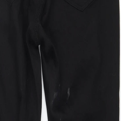 Topshop Womens Black  Denim Skinny Jeans Size 28 in L30 in