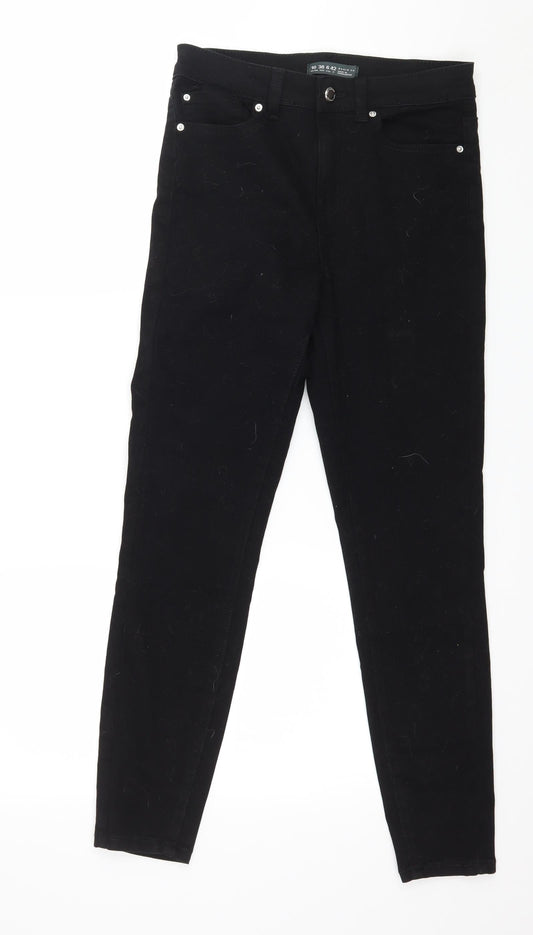 Denim & Co. Womens Black  Denim Skinny Jeans Size 10 L27 in