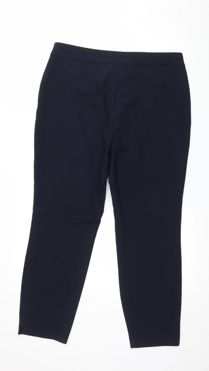 Womens UK Size 14 Papaya Regular Fit  Blue Trousers