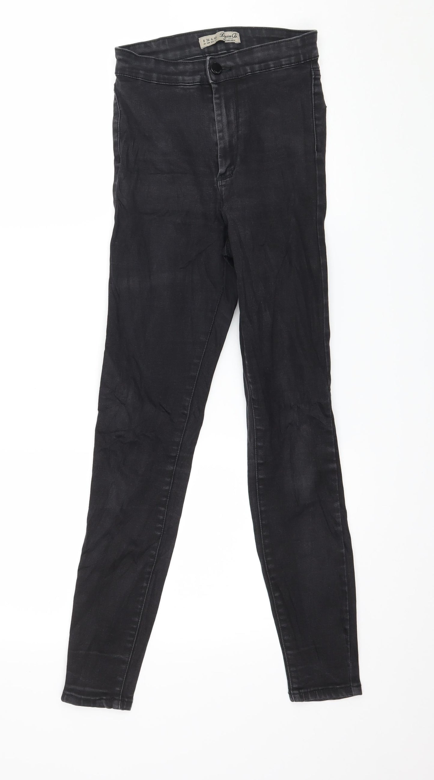 Denim & Co. Womens Black  Denim Skinny Jeans Size 8 L27 in