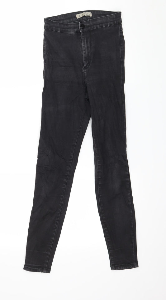 Denim & Co. Womens Black  Denim Skinny Jeans Size 8 L27 in