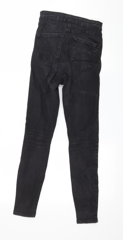 Denim & Co. Womens Black  Denim Skinny Jeans Size 8 L27 in