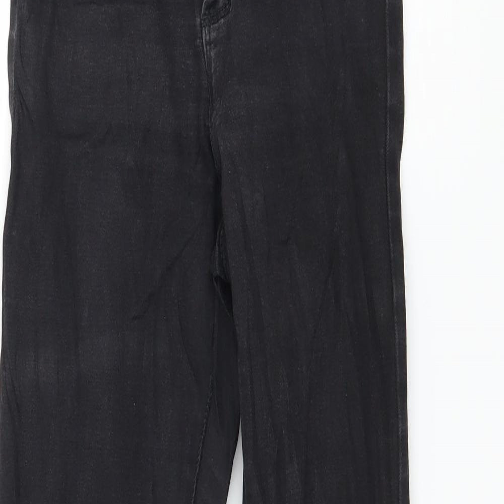 Denim & Co. Womens Black  Denim Skinny Jeans Size 8 L27 in