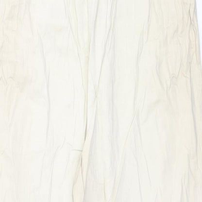 Womens UK Size 8 Preworn Regular Fit  Beige Trousers