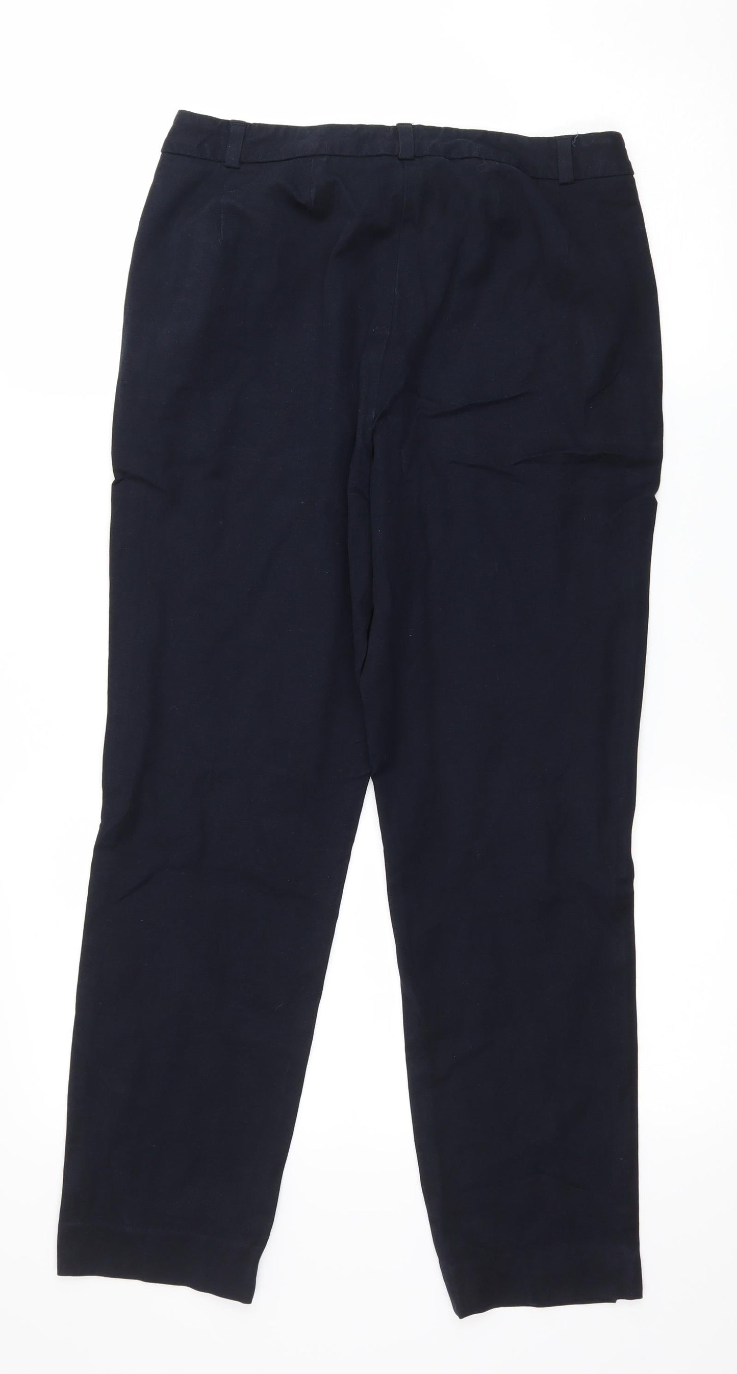 Womens UK Size 10 Marks and Spencer Regular Fit  Blue Trousers