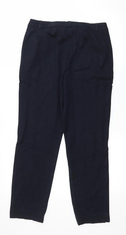 Womens UK Size 10 Marks and Spencer Regular Fit  Blue Trousers