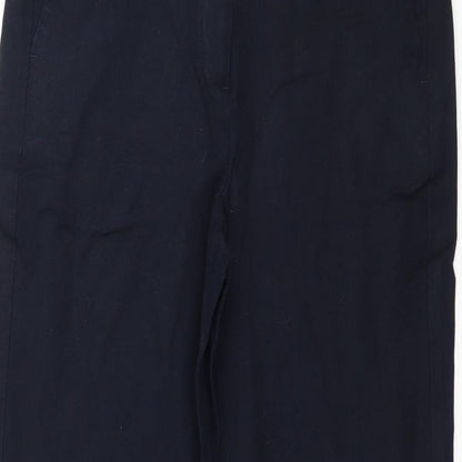 Womens UK Size 10 Marks and Spencer Regular Fit  Blue Trousers