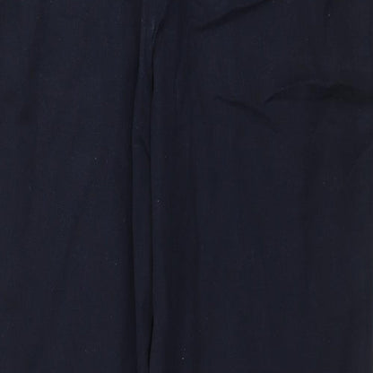 Womens UK Size 10 Marks and Spencer Regular Fit  Blue Trousers