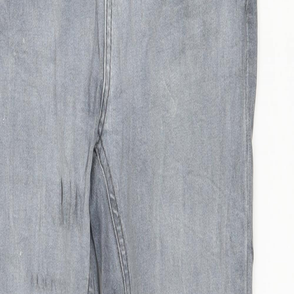 New Look Womens Grey  Denim Skinny Jeans Size 10 L28 in
