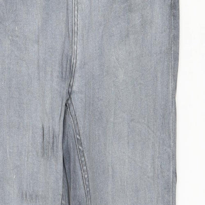 New Look Womens Grey  Denim Skinny Jeans Size 10 L28 in