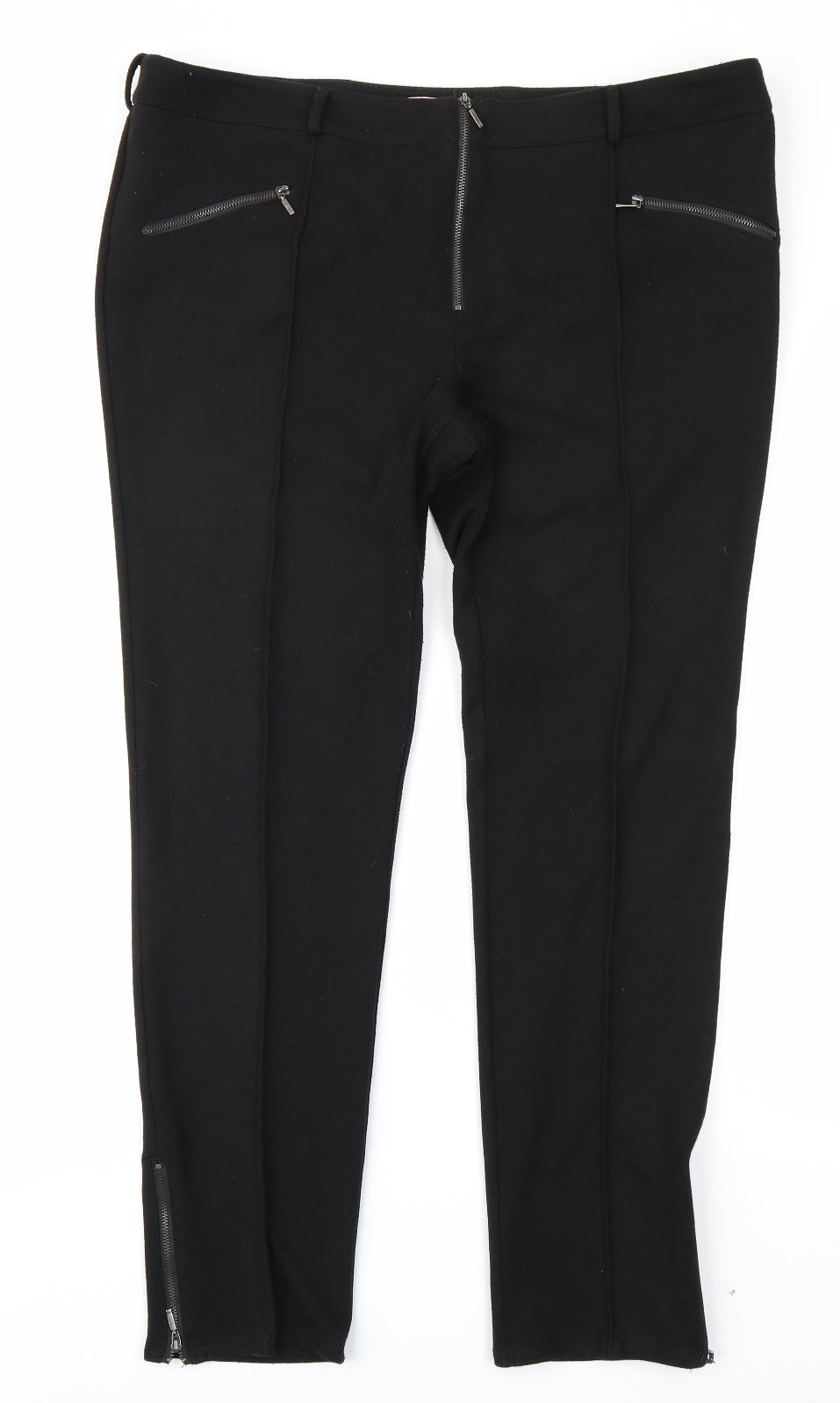 Butterfly Womens Black   Trousers  Size 16 L27 in