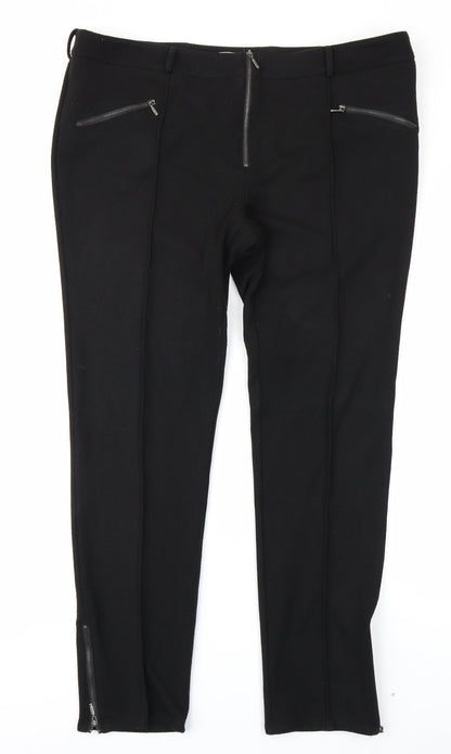 Butterfly Womens Black   Trousers  Size 16 L27 in