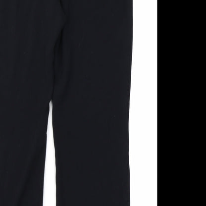 Womens UK Size 12 M&S Woman Regular Fit  Black Trousers