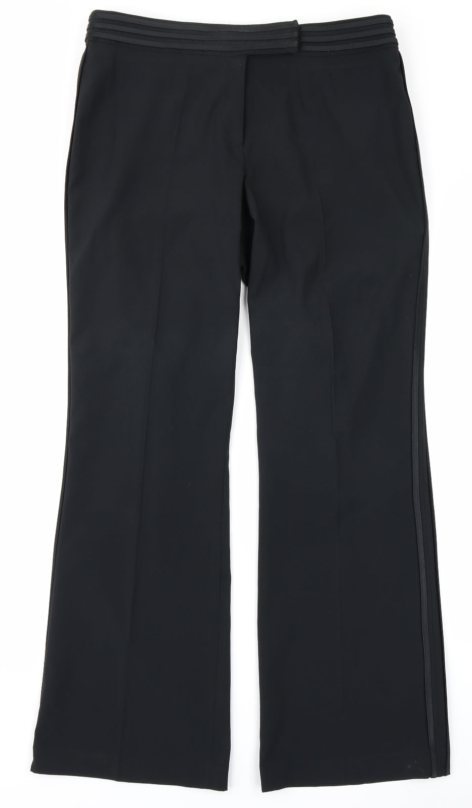 Womens UK Size 12 M&Co Regular Fit  Black Trousers