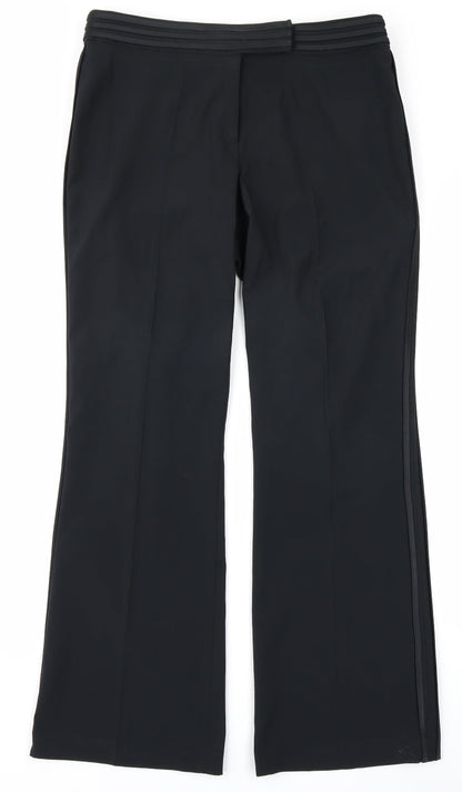 Womens UK Size 12 M&Co Regular Fit  Black Trousers