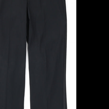 Womens UK Size 12 M&Co Regular Fit  Black Trousers