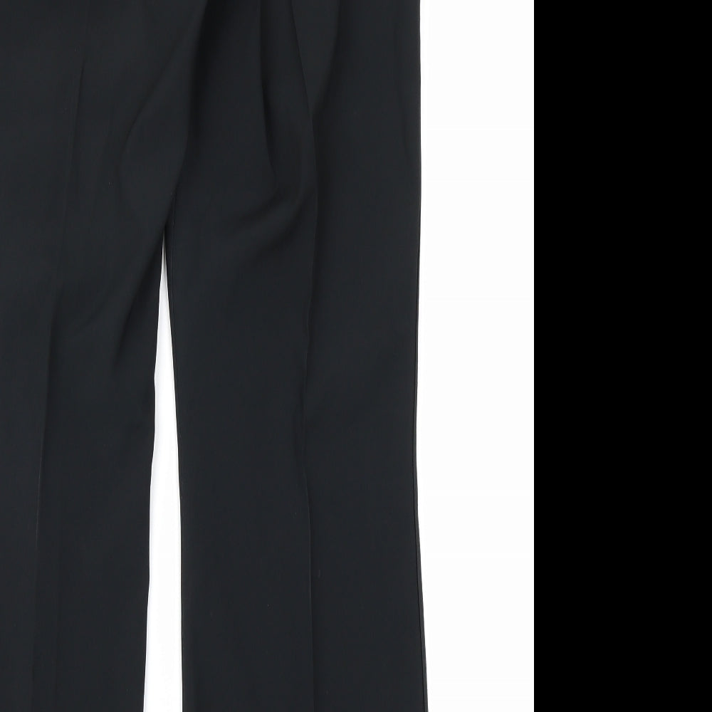 Womens UK Size 12 M&Co Regular Fit  Black Trousers