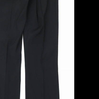 Womens UK Size 12 M&Co Regular Fit  Black Trousers