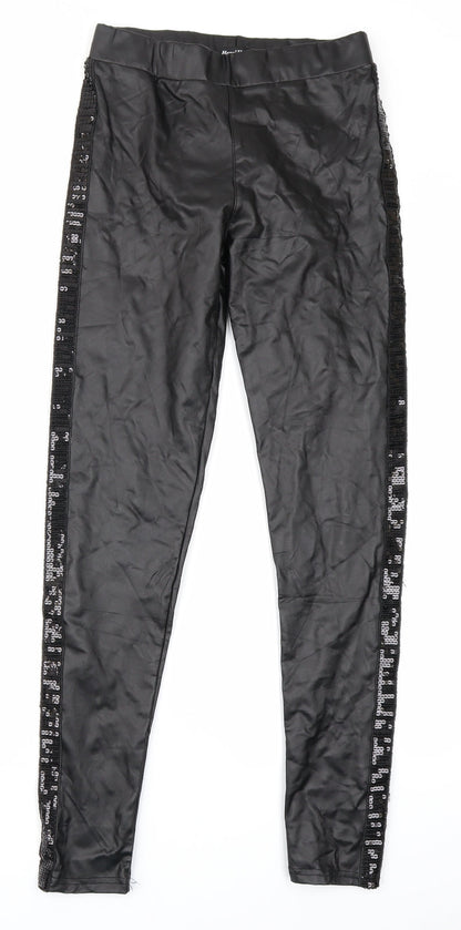 Hanel Haute Womens Black   Jogger Leggings Size S L27 in