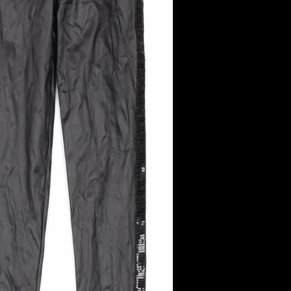 Hanel Haute Womens Black   Jogger Leggings Size S L27 in