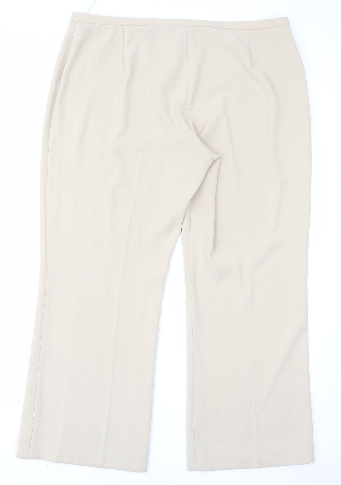 Claudia Womens Ivory   Trousers  Size 18 L27 in
