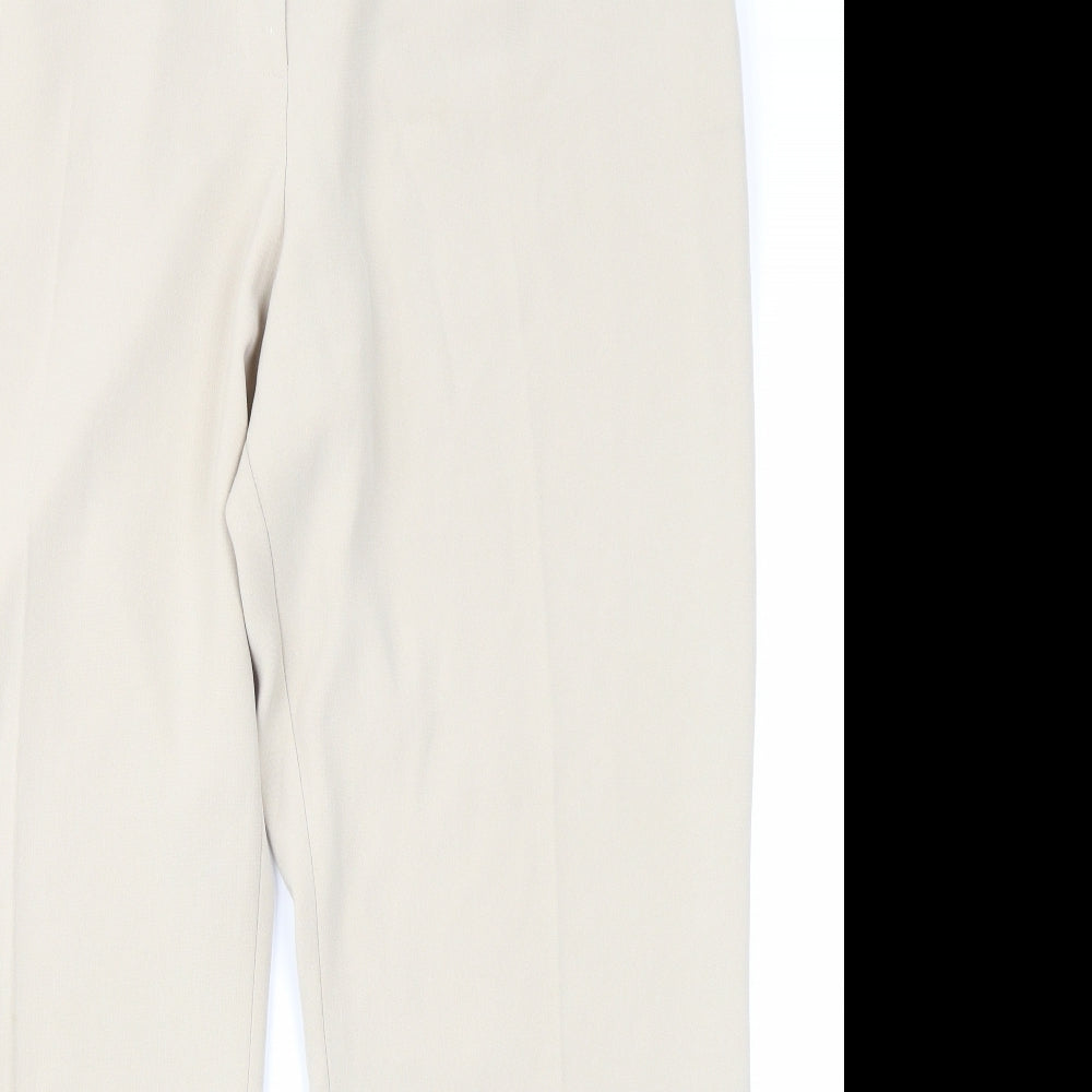 Claudia Womens Ivory   Trousers  Size 18 L27 in