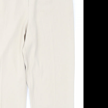 Claudia Womens Ivory   Trousers  Size 18 L27 in