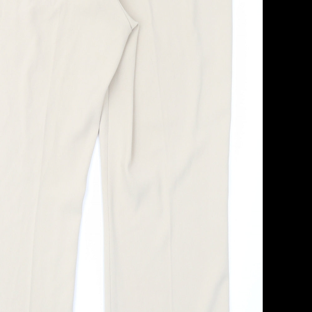 Claudia Womens Ivory   Trousers  Size 18 L27 in
