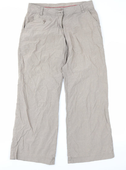 Womens UK Size 12 Papaya Regular Fit  Brown Trousers