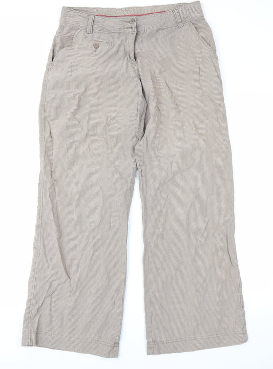 Womens UK Size 12 Papaya Regular Fit  Brown Trousers