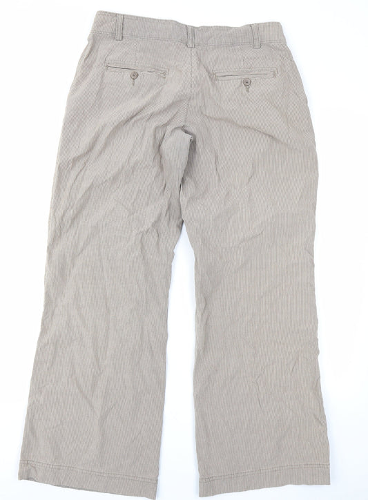 Womens UK Size 12 Papaya Regular Fit  Brown Trousers