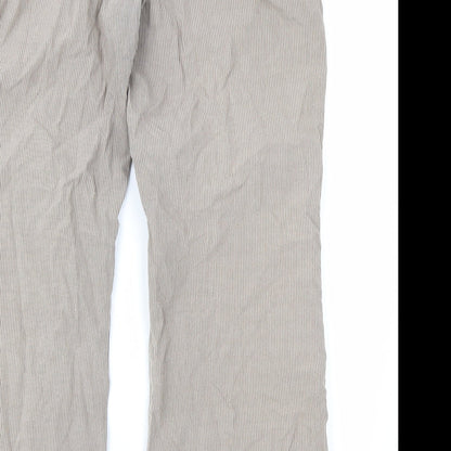 Womens UK Size 12 Papaya Regular Fit  Brown Trousers
