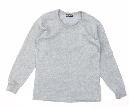 Nanrenshe Boys Grey  Fleece Pullover Sweatshirt Size L