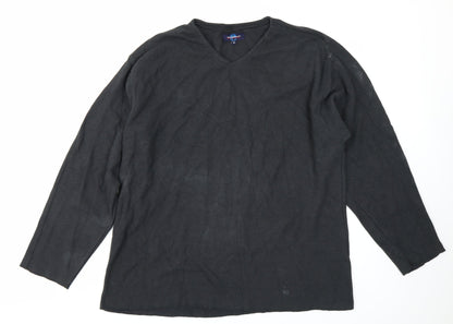Mens UK Size XL Petroleum Black Pullover Sweatshirt