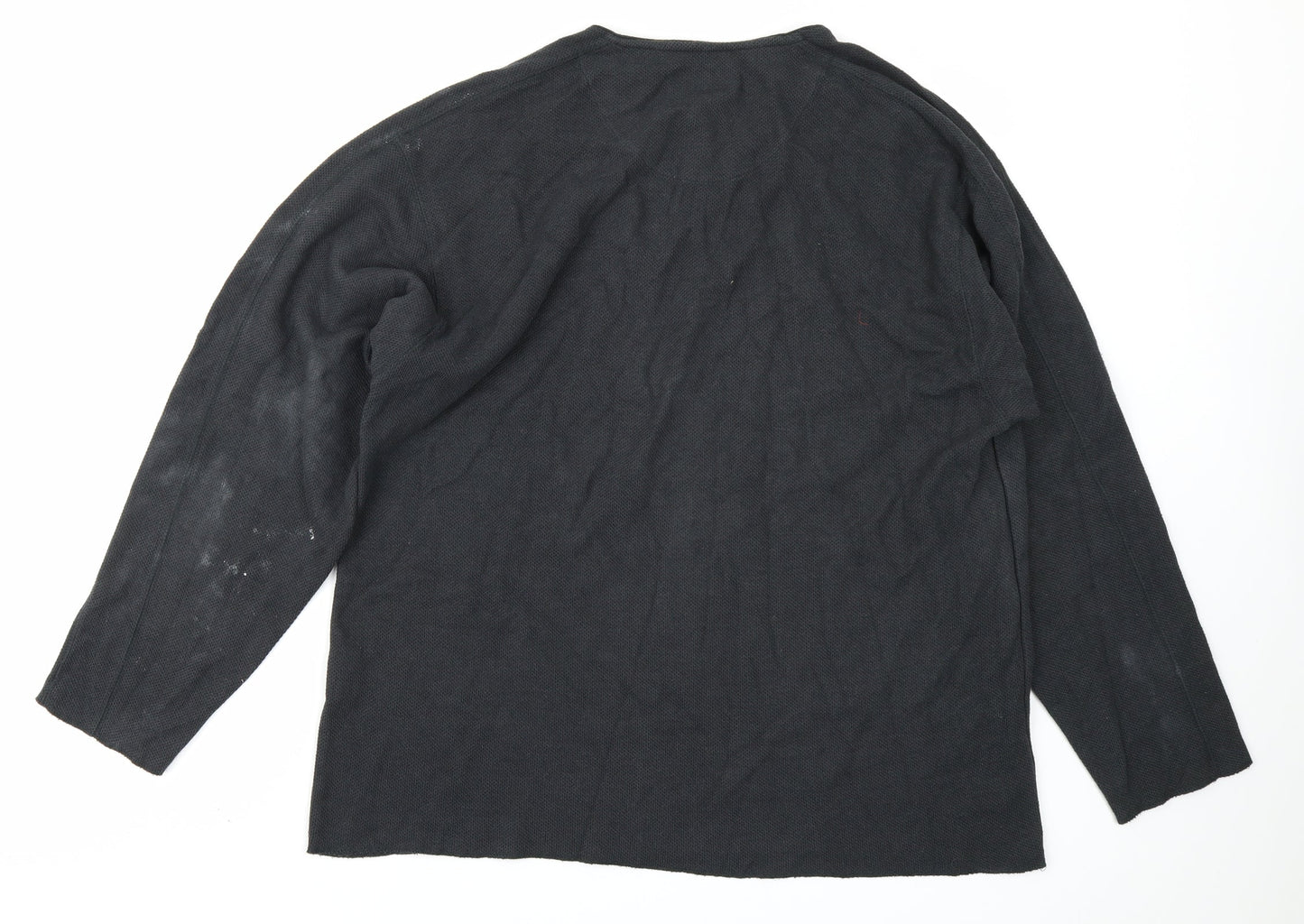 Mens UK Size XL Petroleum Black Pullover Sweatshirt