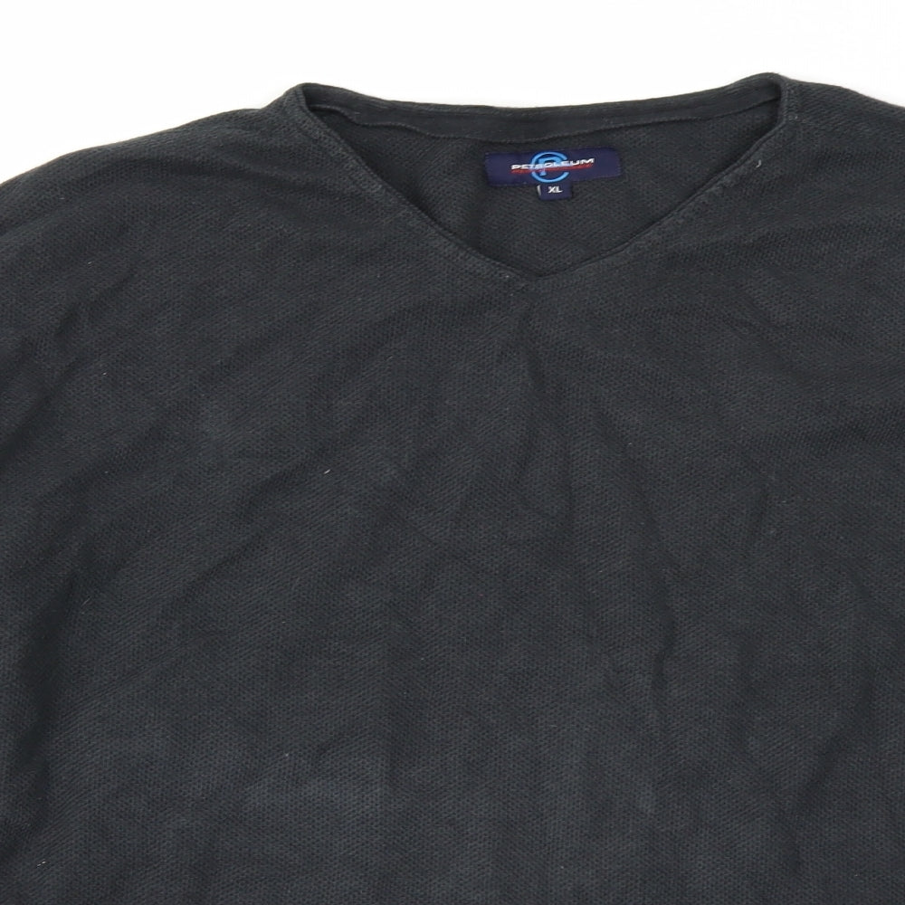 Mens UK Size XL Petroleum Black Pullover Sweatshirt