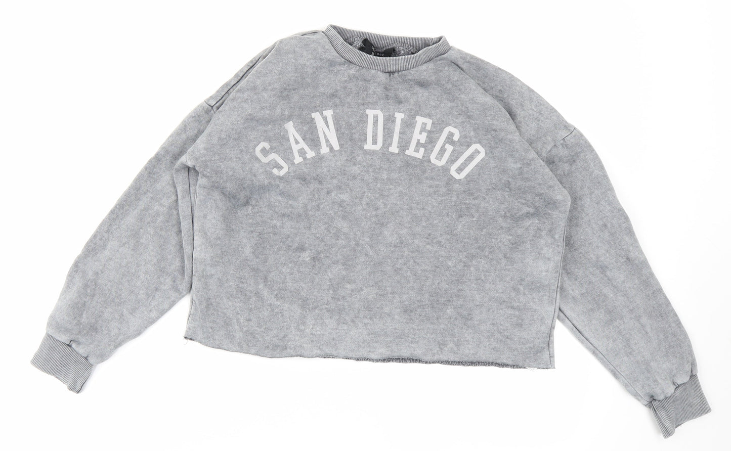 915 Generation Girls Grey   Pullover Sweatshirt Size 10-11 Years  - cropped
