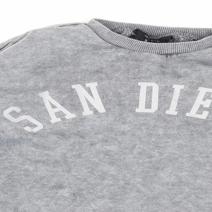 915 Generation Girls Grey   Pullover Sweatshirt Size 10-11 Years  - cropped