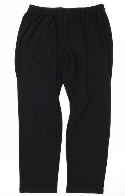 Swish Womens Black   Trousers  Size 20 L29 in
