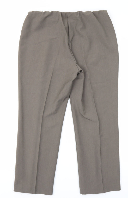 BM Collection Womens Brown   Trousers  Size 12 L23 in