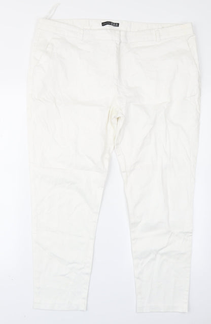 Atmosphere Womens White   Trousers  Size 18 L24 in