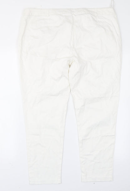Atmosphere Womens White   Trousers  Size 18 L24 in