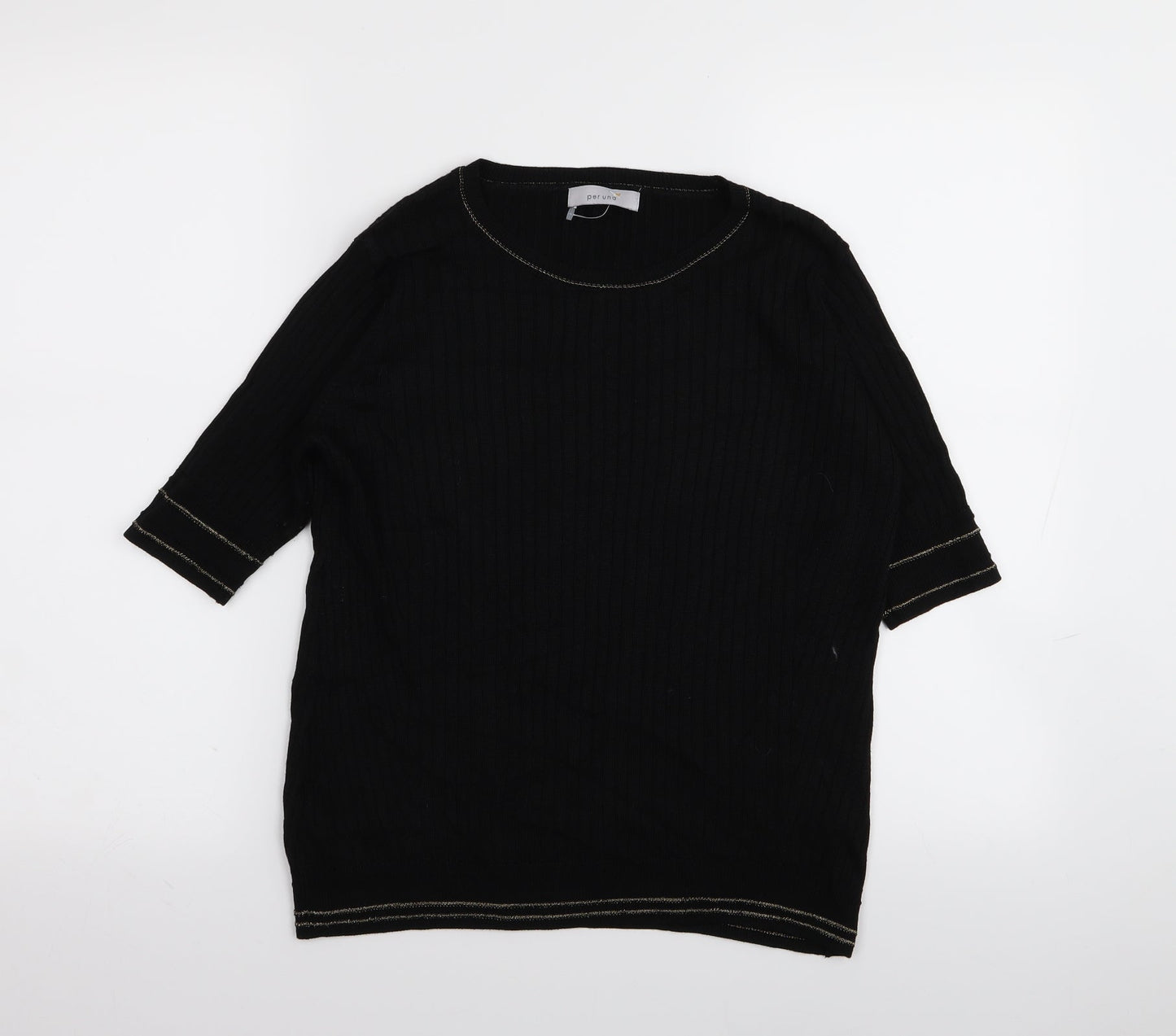 Per Una Womens Black   Basic T-Shirt Size 14