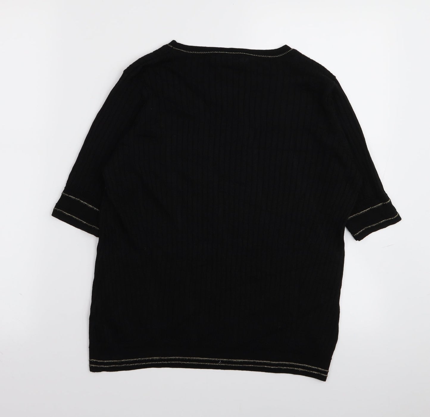 Per Una Womens Black   Basic T-Shirt Size 14