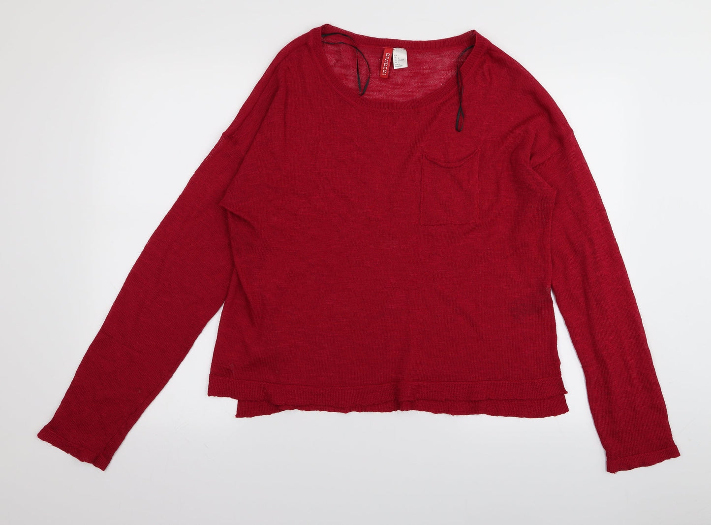 Divided by H&M Womens Red   Basic T-Shirt Size L