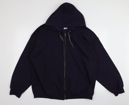 Gildan Mens Purple   Pullover Jumper Size XL