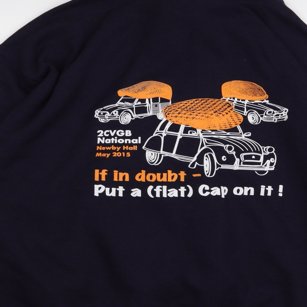 Gildan Mens Purple   Pullover Jumper Size XL