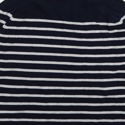 Vertbaudet Womens Blue Striped  Pullover Jumper Size 12